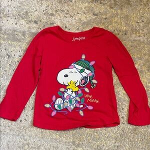 4T snoopy Christmas shirt